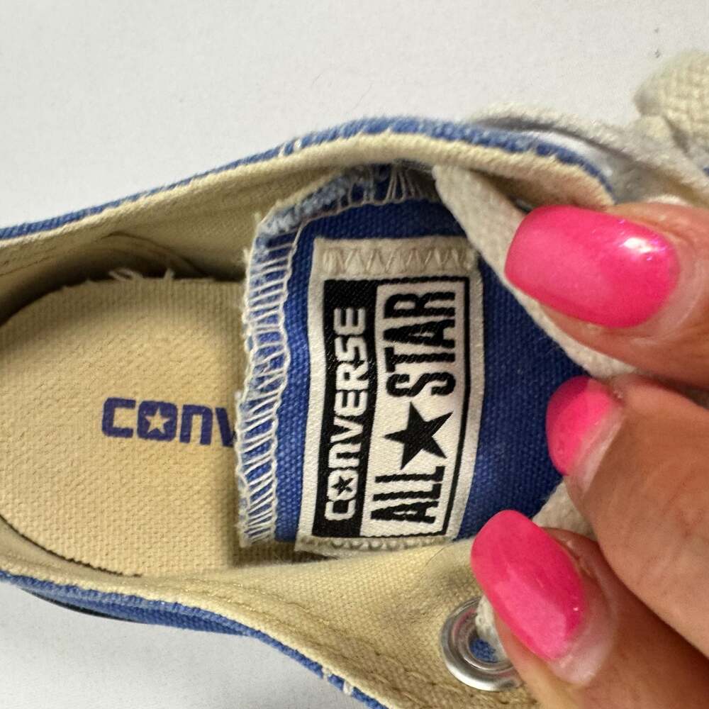 Converse All*Star Blue White Youth US Size 11 Sneakers Skate Shoes - Picture 6 of 7